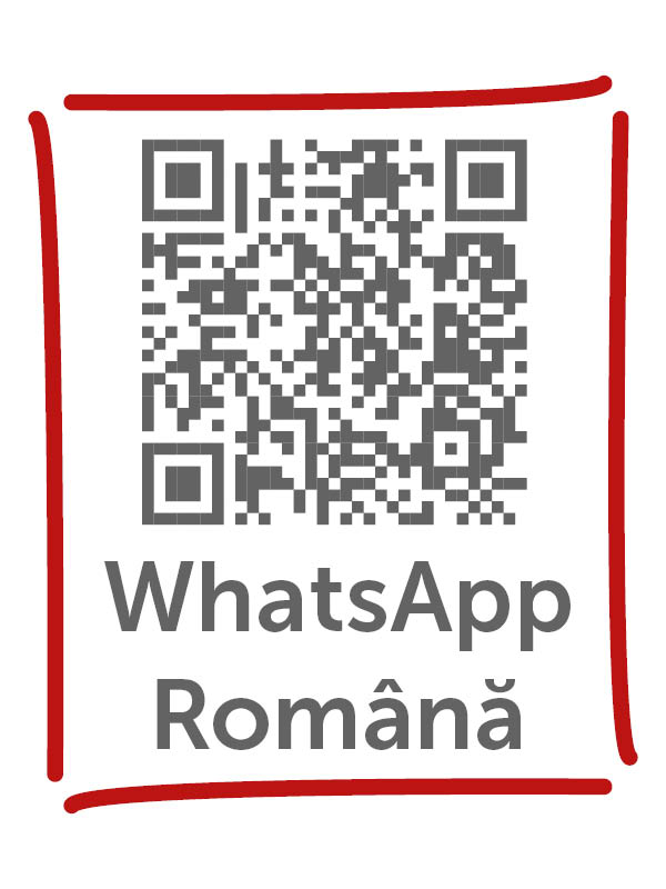 QR Code für die rumänische Whatsappgruppe
